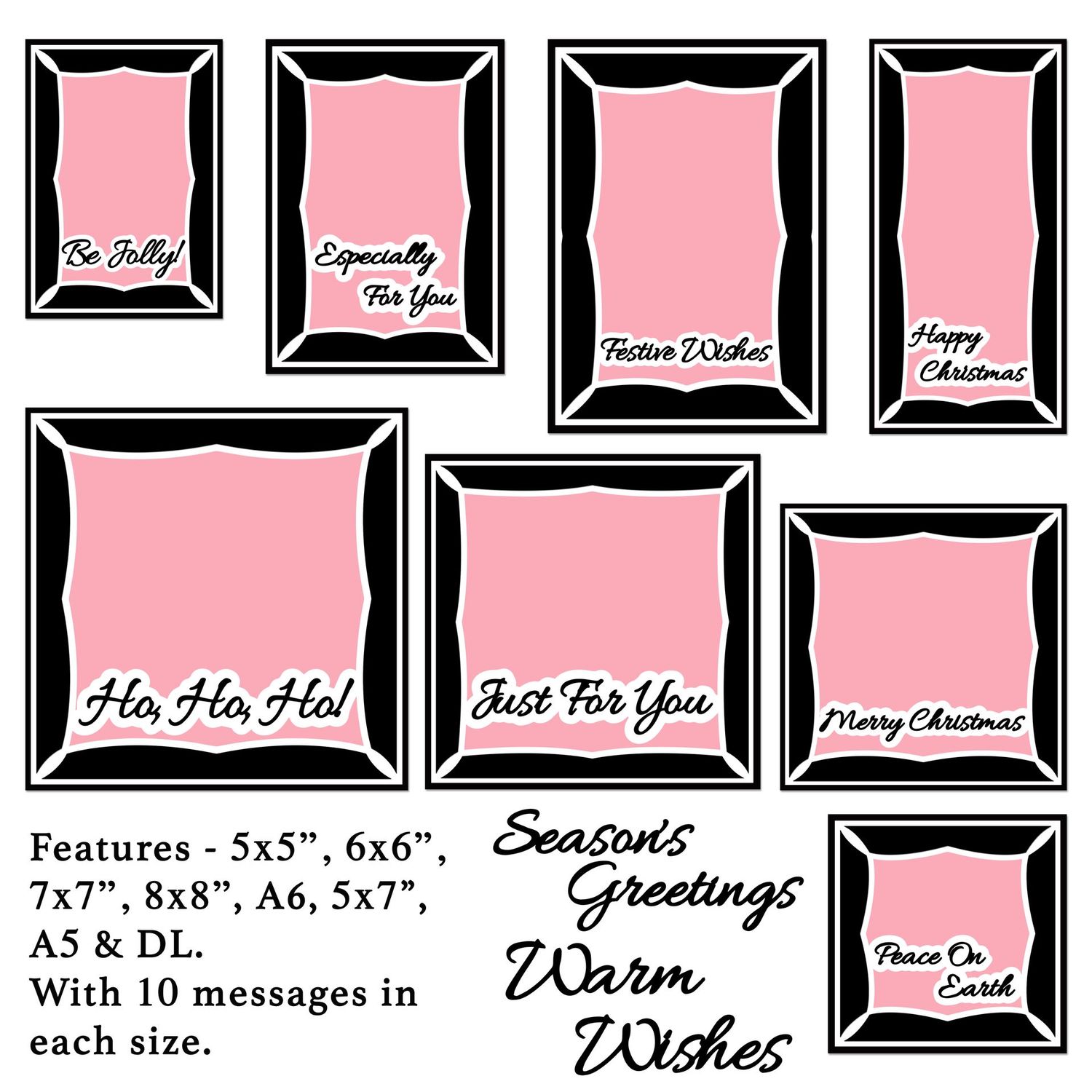 Fantastical Festive Frames SVG Cutting Files