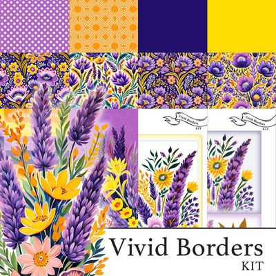 Vivid Borders Digital Kit