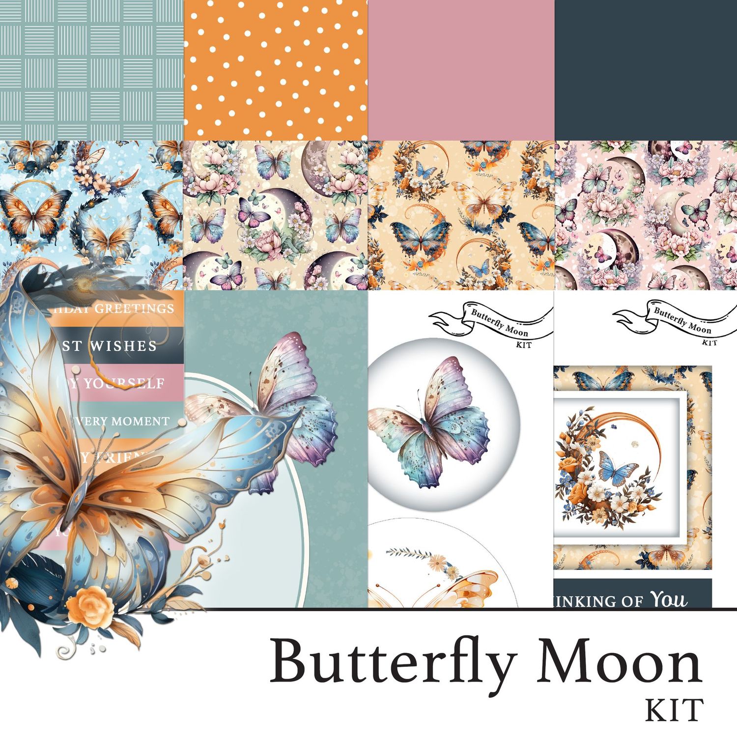 Butterfly Moon Digital Kit