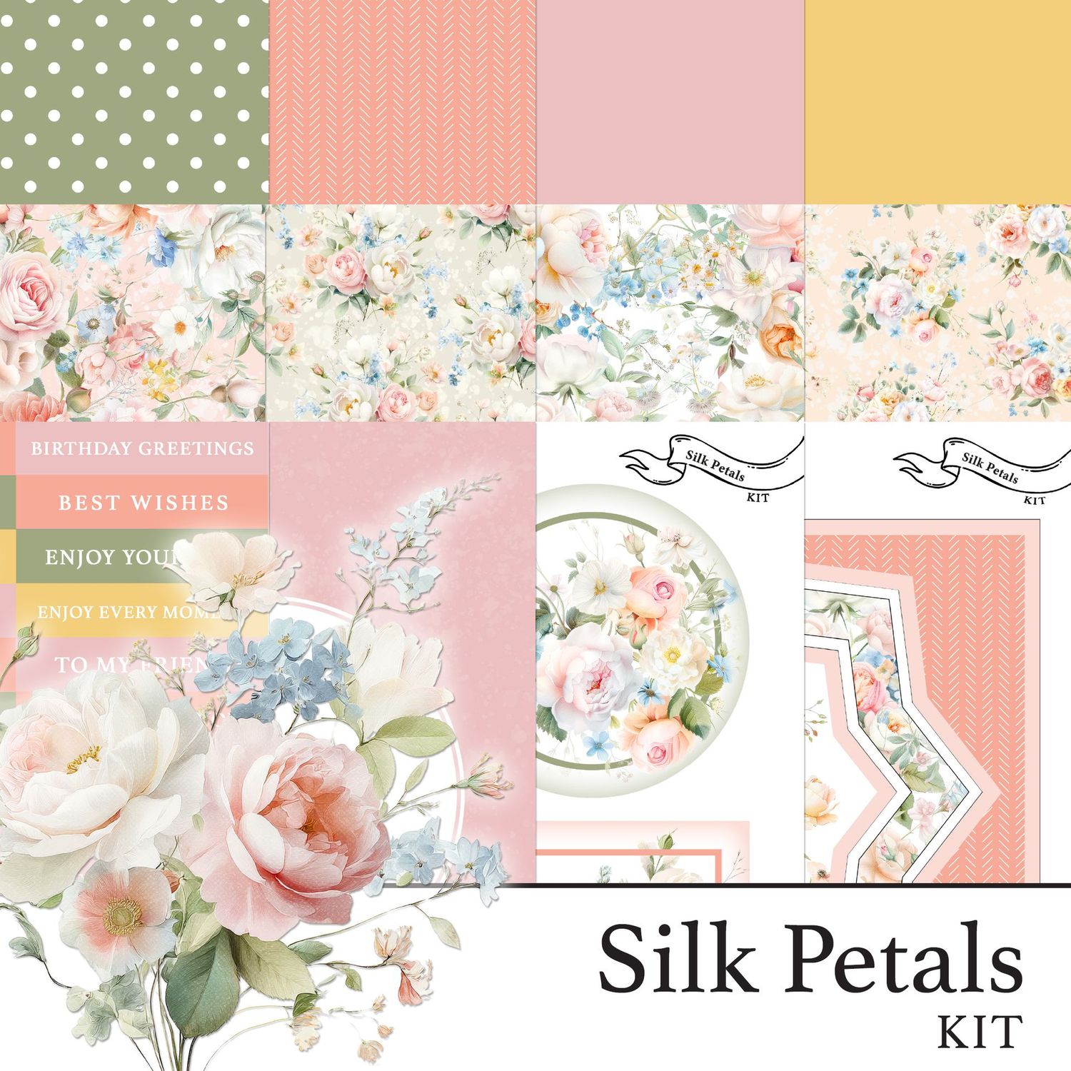 Silk Petals Digital Kit