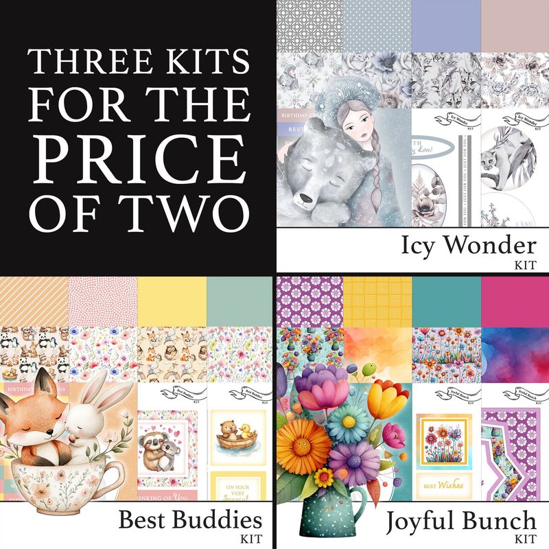 3 for 2 - Best Buddies, Icy Wonder & Joyful Bunch Digital Kits