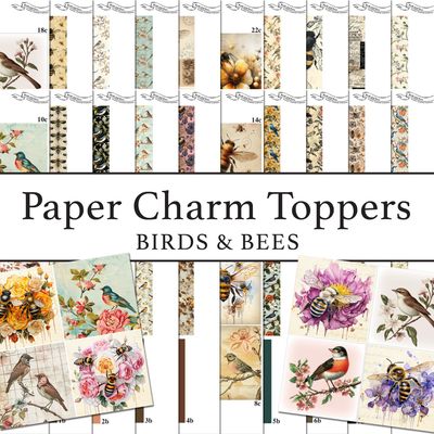 Paper Charms Toppers Birds & Bees Digital Kit Paper Charms Toppers Birds & Bees Digital Kit