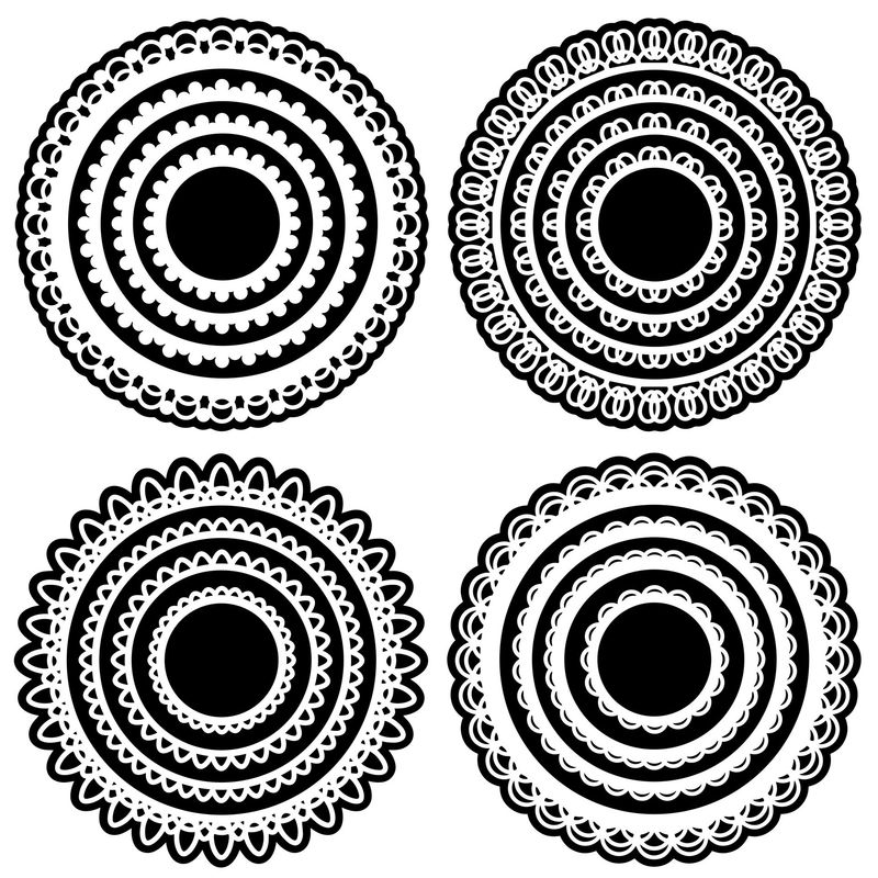 Lattice Doily SVG Cutting Files