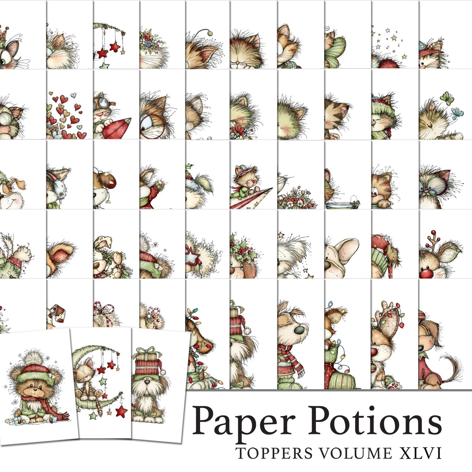 Paper Potions  - 100 Toppers Vol XLVI Digital Kit