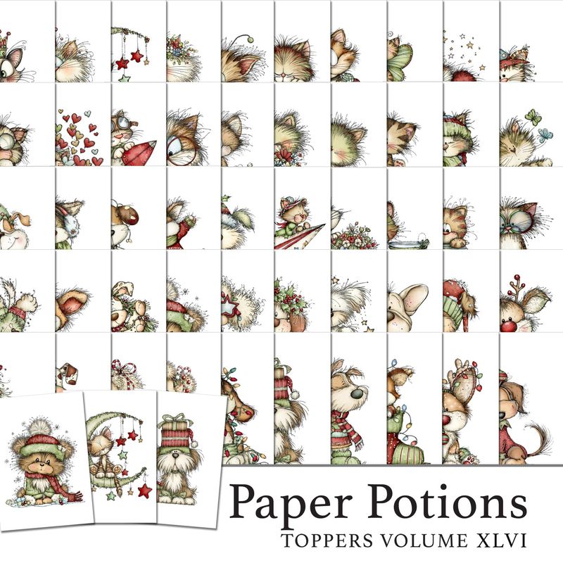 Paper Potions  - 100 Toppers Vol XLVI Digital Kit