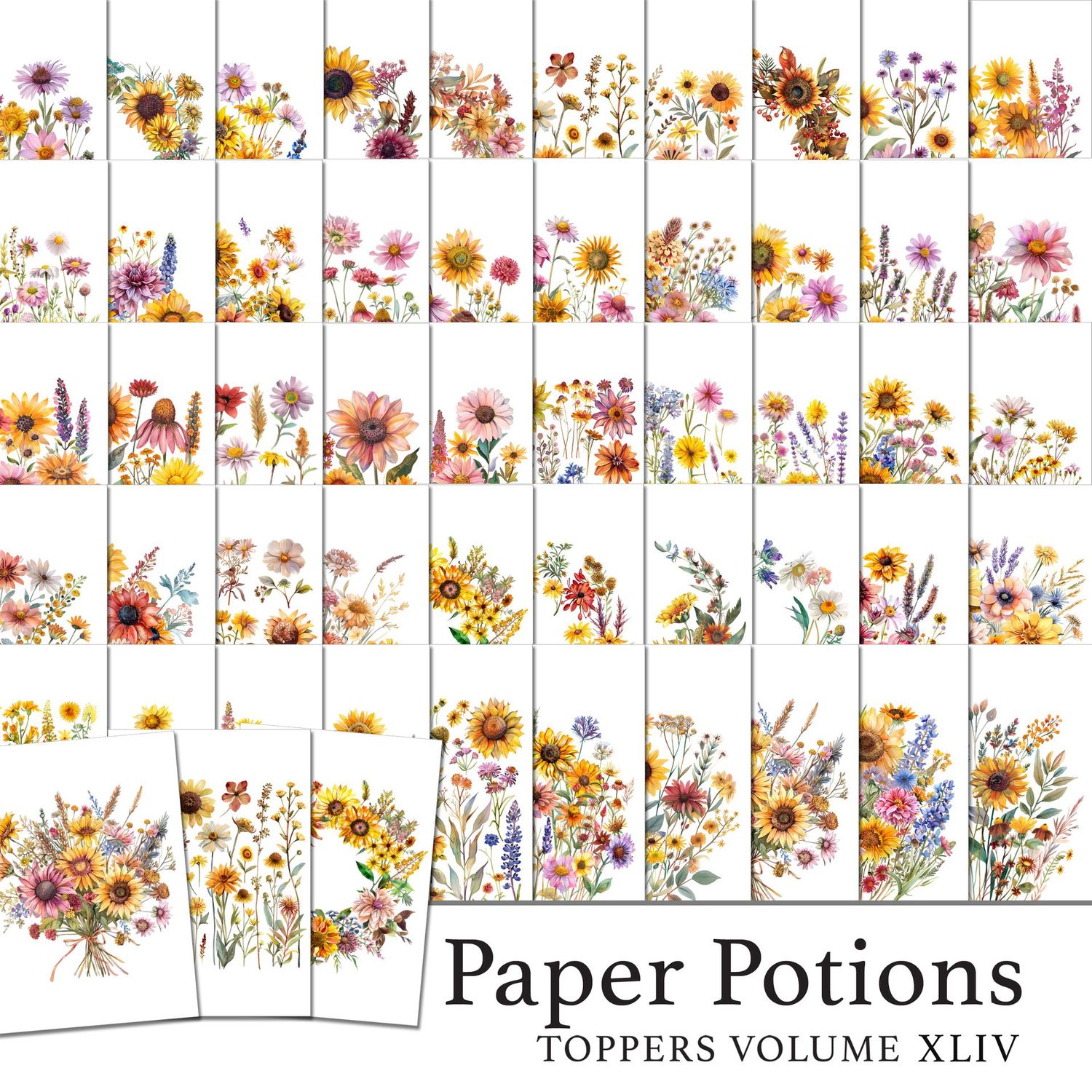 Paper Potions  - 100 Toppers Vol XLIV Digital Kit
