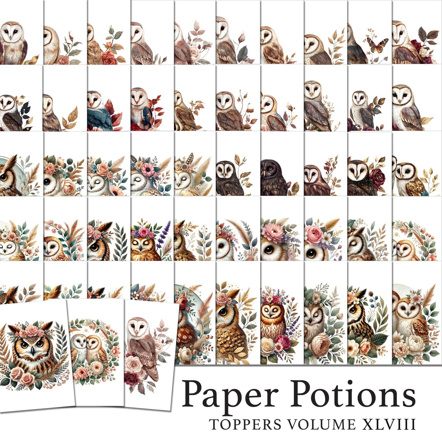 Paper Potions - 100 Toppers Vol XLVIII Digital Kit Paper Potions - 100 Toppers Vol XLVIII Digital Kit