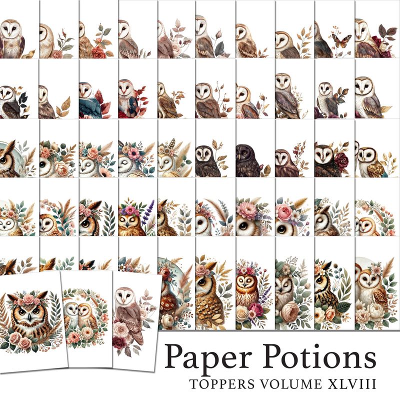 Paper Potions  - 100 Toppers Vol XLVIII Digital Kit