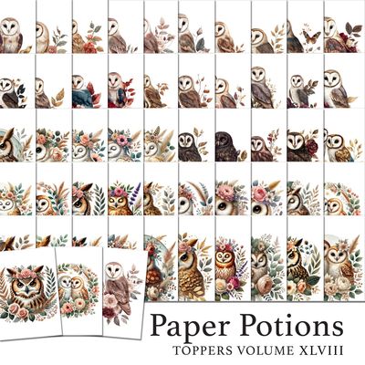 Paper Potions - 100 Toppers Vol XLVIII Digital Kit Paper Potions - 100 Toppers Vol XLVIII Digital Kit