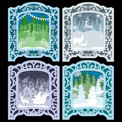 Christmas Speciality Cards SVG Files