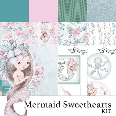 Mermaid Sweethearts Digital Kit Mermaid Sweethearts Digital Kit