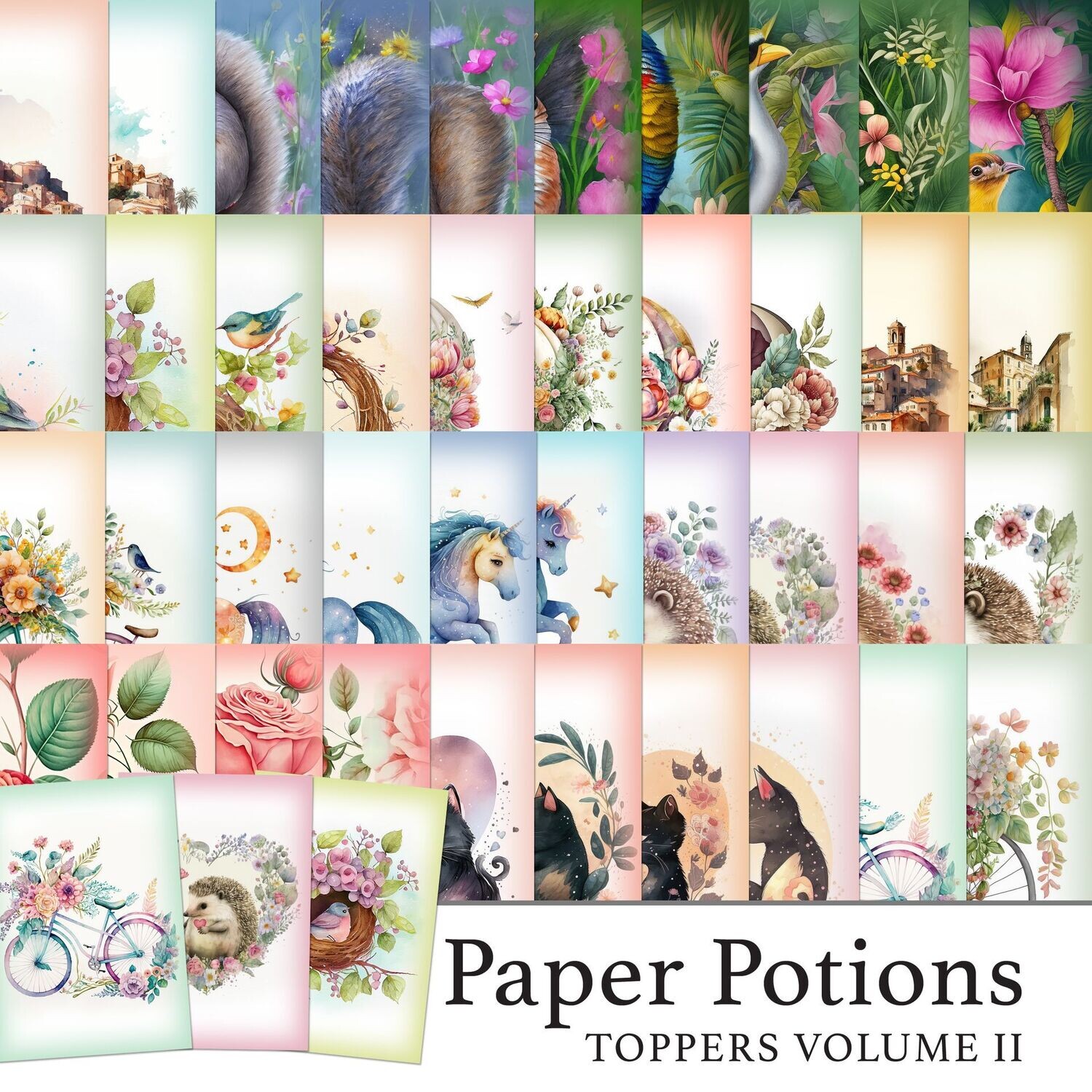 Paper Potions  - 80 Toppers Vol II Digital Kit