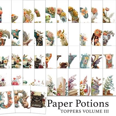 Paper Potions  - 80 Toppers Vol III Digital Kit