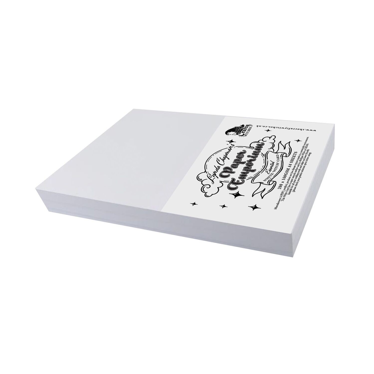 Lynda Chapman's Paper Emporium - Essential White 'Witch' Card 200 x 160gsm A4 Sheets Lynda Chapman's Paper Emporium - Essential White 'Witch' Card 200 x 160gsm A4 Sheets