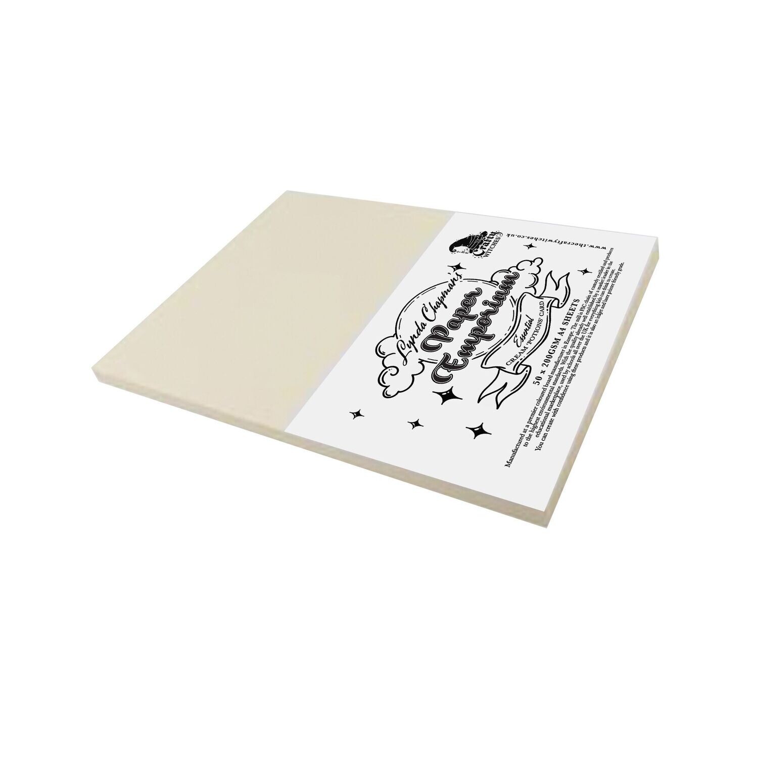 Lynda Chapman's Paper Emporium - Essential Cream 'Potions' Card 50 x 200gsm A4 Sheets Lynda Chapman's Paper Emporium - Essential Cream 'Potions' Card 50 x 200gsm A4 Sheets