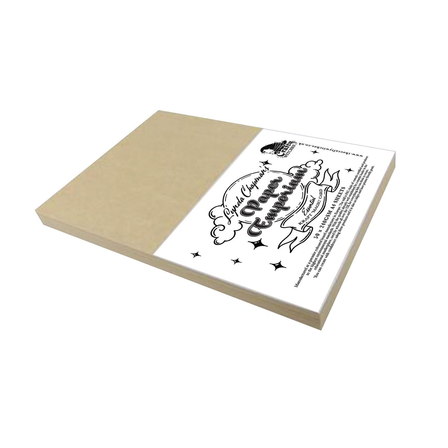 Lynda Chapman's Paper Emporium - Essential Kraft 'Magic' Card 50 x 240gsm A4 Sheets Lynda Chapman's Paper Emporium - Essential Kraft 'Magic' Card 50 x 240gsm A4 Sheets