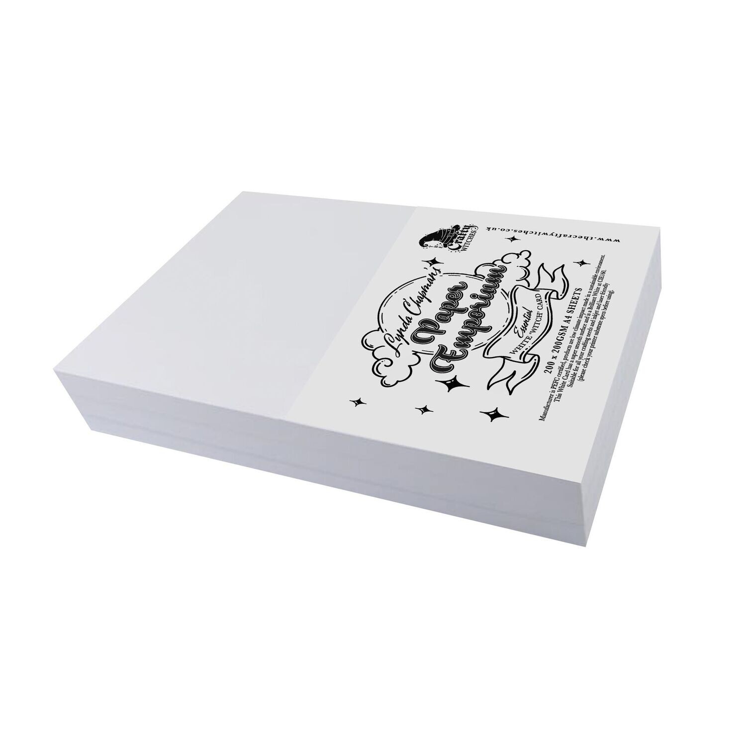 Lynda Chapman's Paper Emporium - Essential White 'Witch' Card 200 x 200gsm A4 Sheets Lynda Chapman's Paper Emporium - Essential White 'Witch' Card 200 x 200gsm A4 Sheets