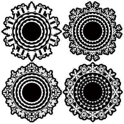 Christmas Doily SVG Cutting Files Vol I