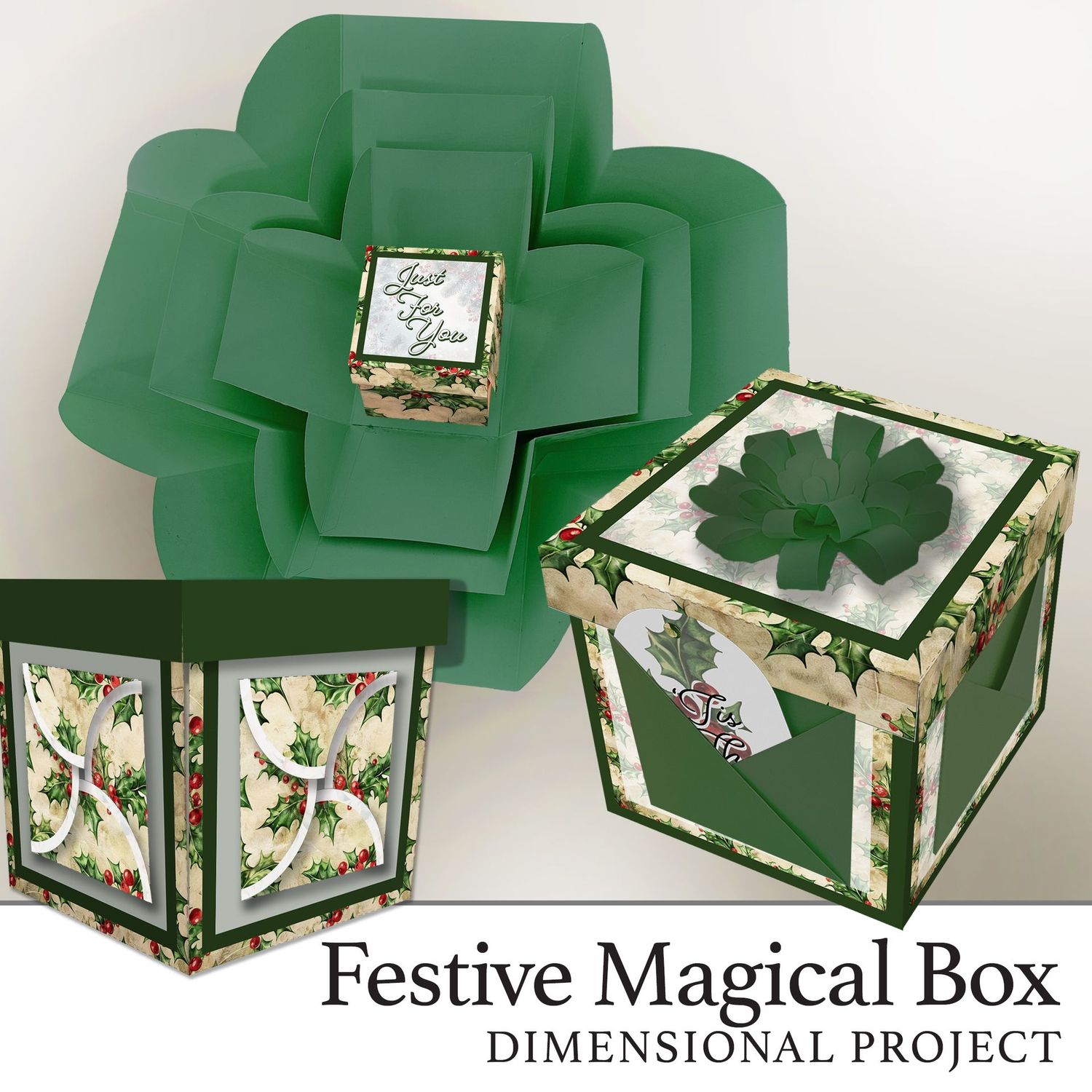 Festive Magical Box Dimensional Project Digital Kit Festive Magical Box Dimensional Project Digital Kit