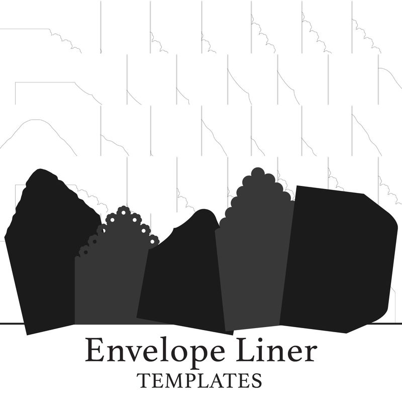Paper Charm Envelope Liner PDF & SVG Template Files