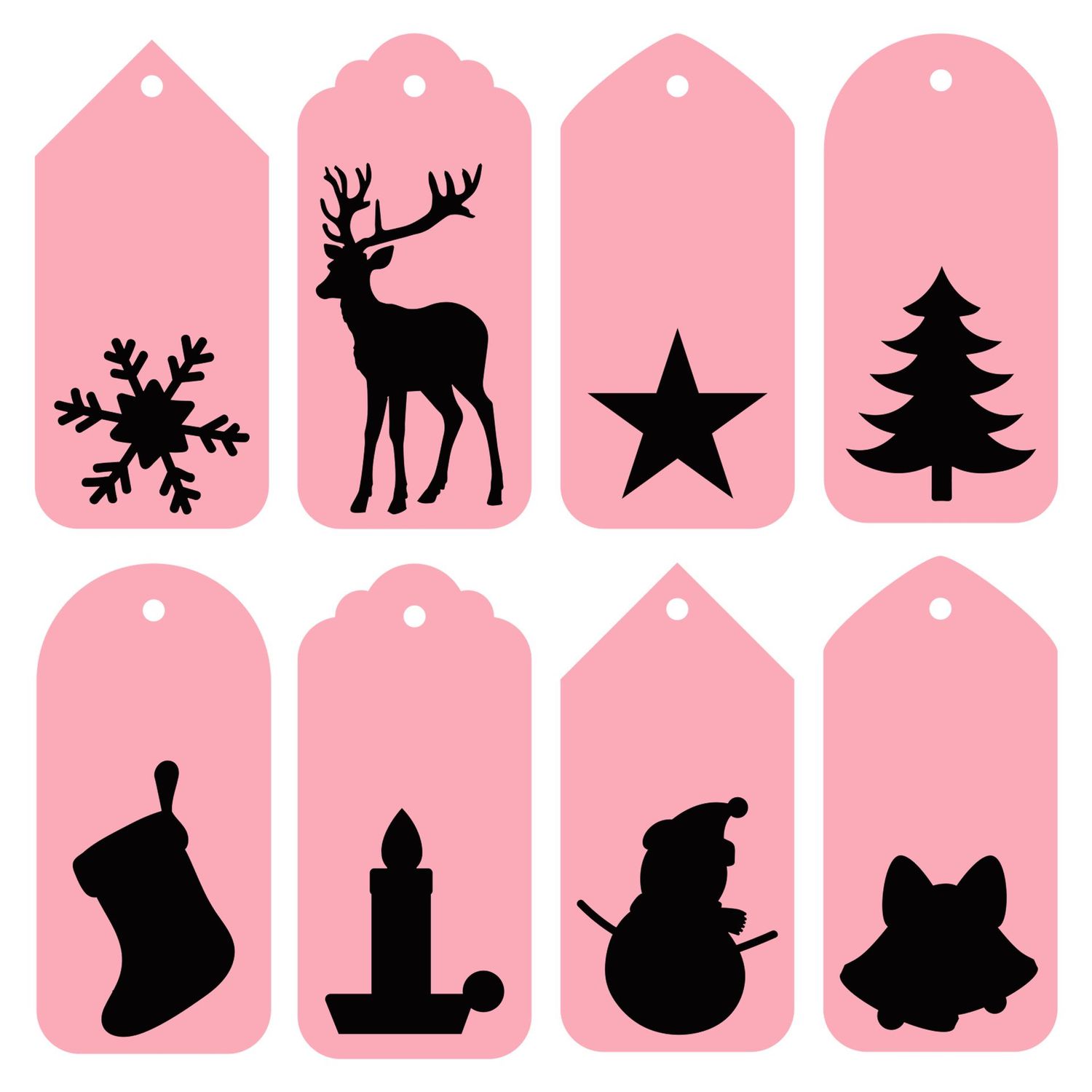 Decorative Festive Tags SVGs Files