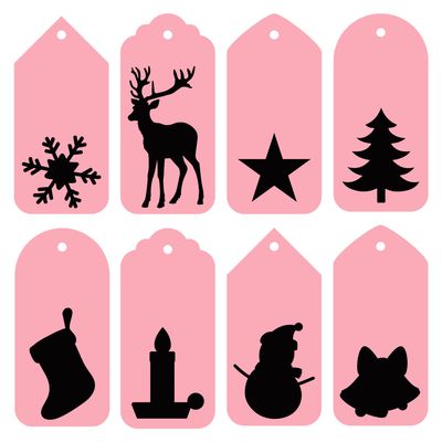 Decorative Festive Tags SVGs Files Decorative Festive Tags SVGs Files