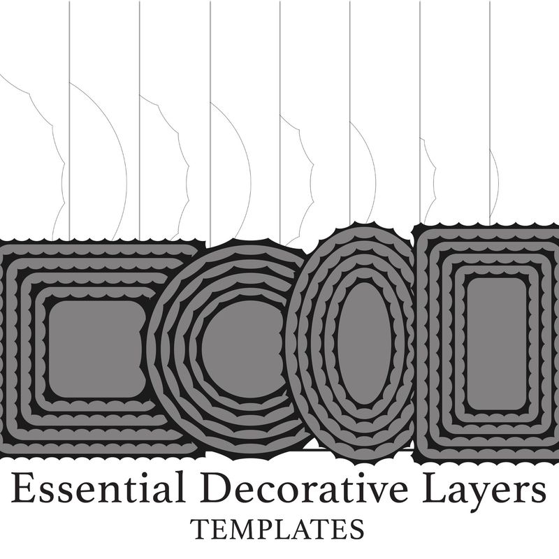 Paper Charm Essential Decorative Layers PDF & SVG Templates