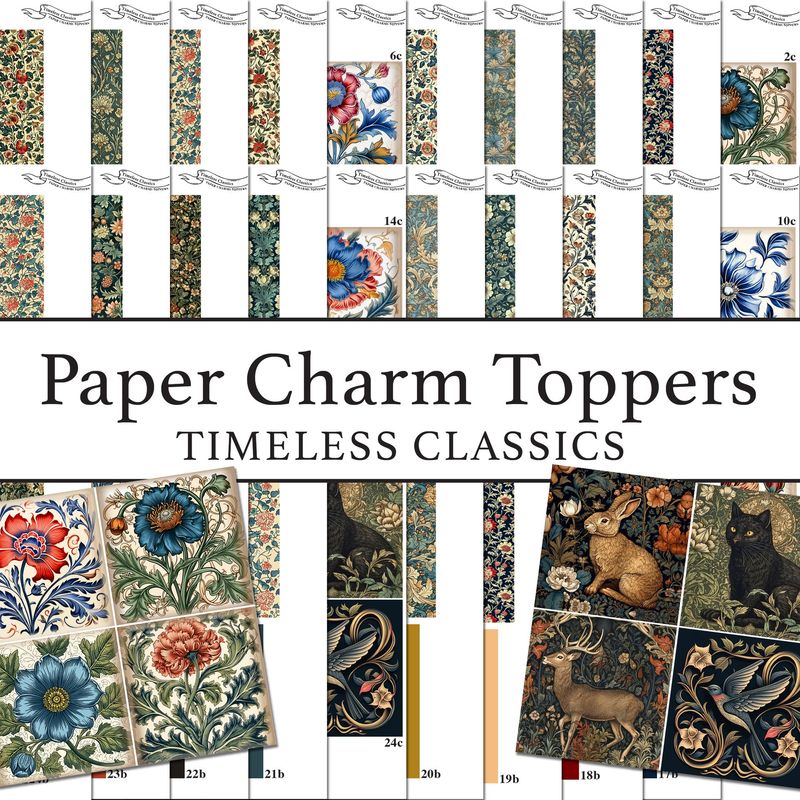 Paper Charm Toppers Timeless Classics Digital Kit