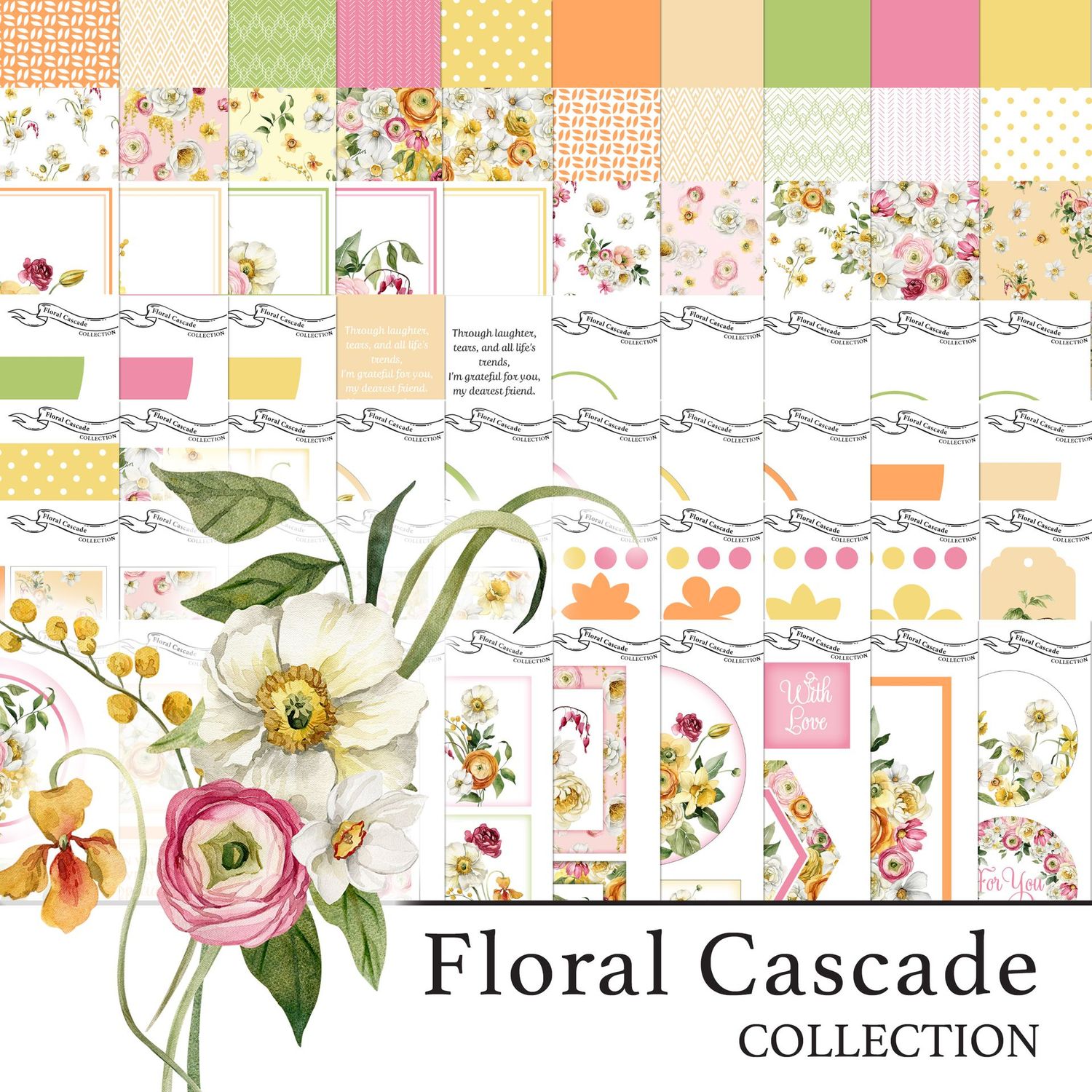 The Magical Floral Cascade Digital Collection The Magical Floral Cascade Digital Collection