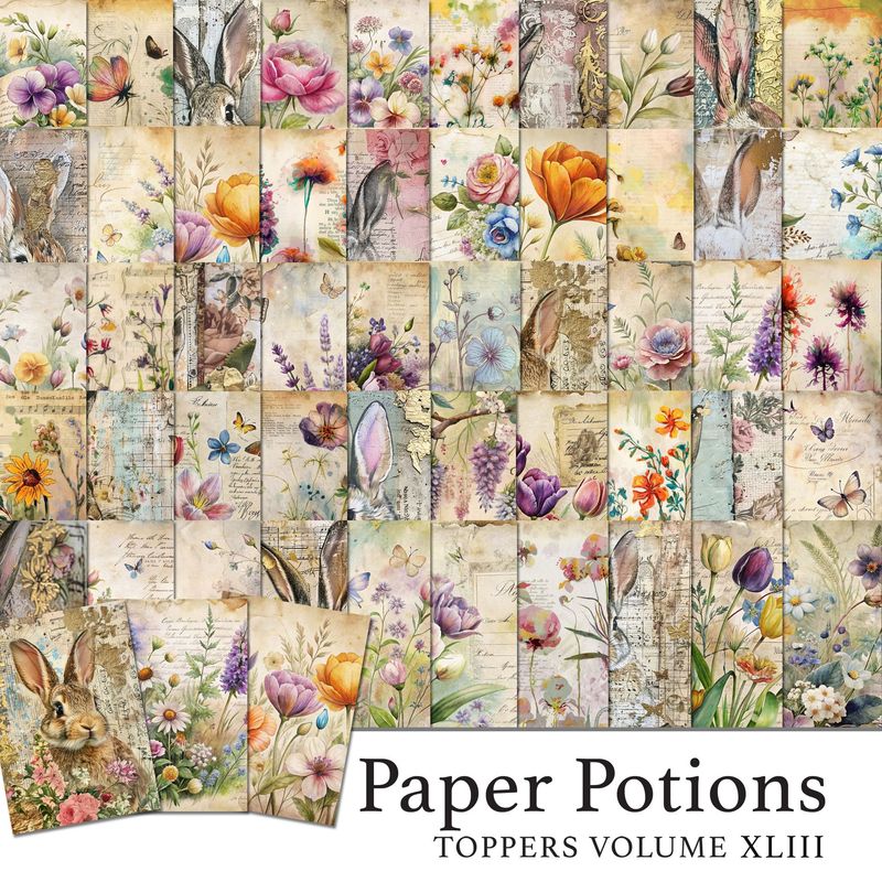 Paper Potions  - 100 Toppers Vol XLIII Digital Kit