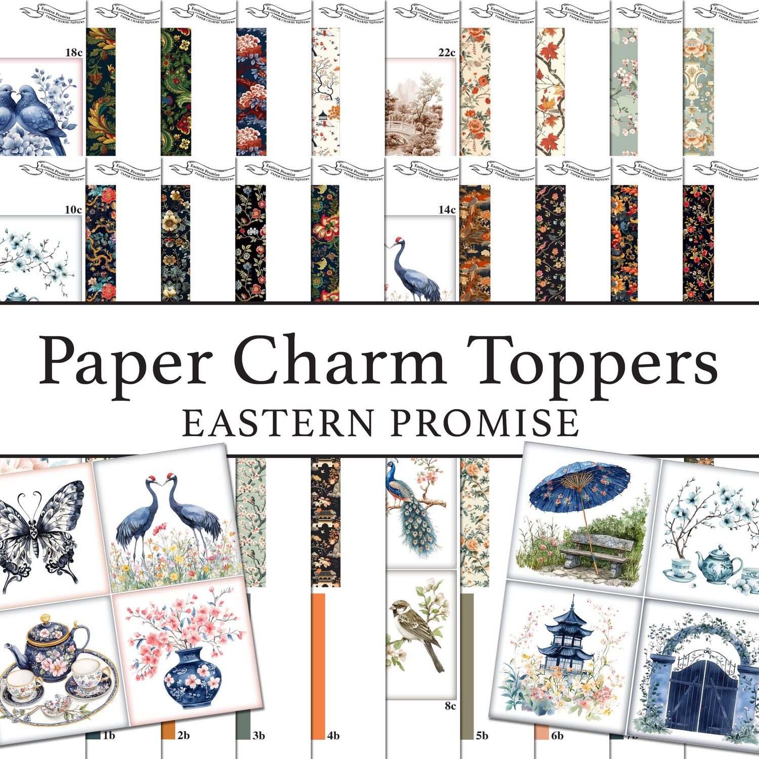Paper Charm Toppers Eastern Promise Digital Kit Paper Charm Toppers Eastern Promise Digital Kit