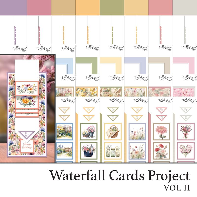 Waterfall Cards Kinetic  Digital Project Vol II
