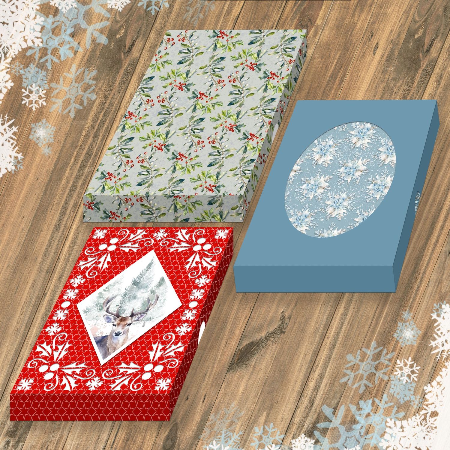 Enchanting Festive Boxes SVG Cutting Files Enchanting Festive Boxes SVG Cutting Files