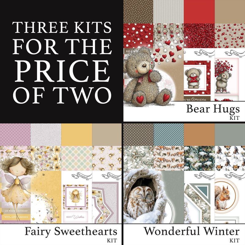 3 for 2 - Bear Hugs Digital Kit, Fairy Sweethearts Digital Kit & Wonderful Winter Digital Kit