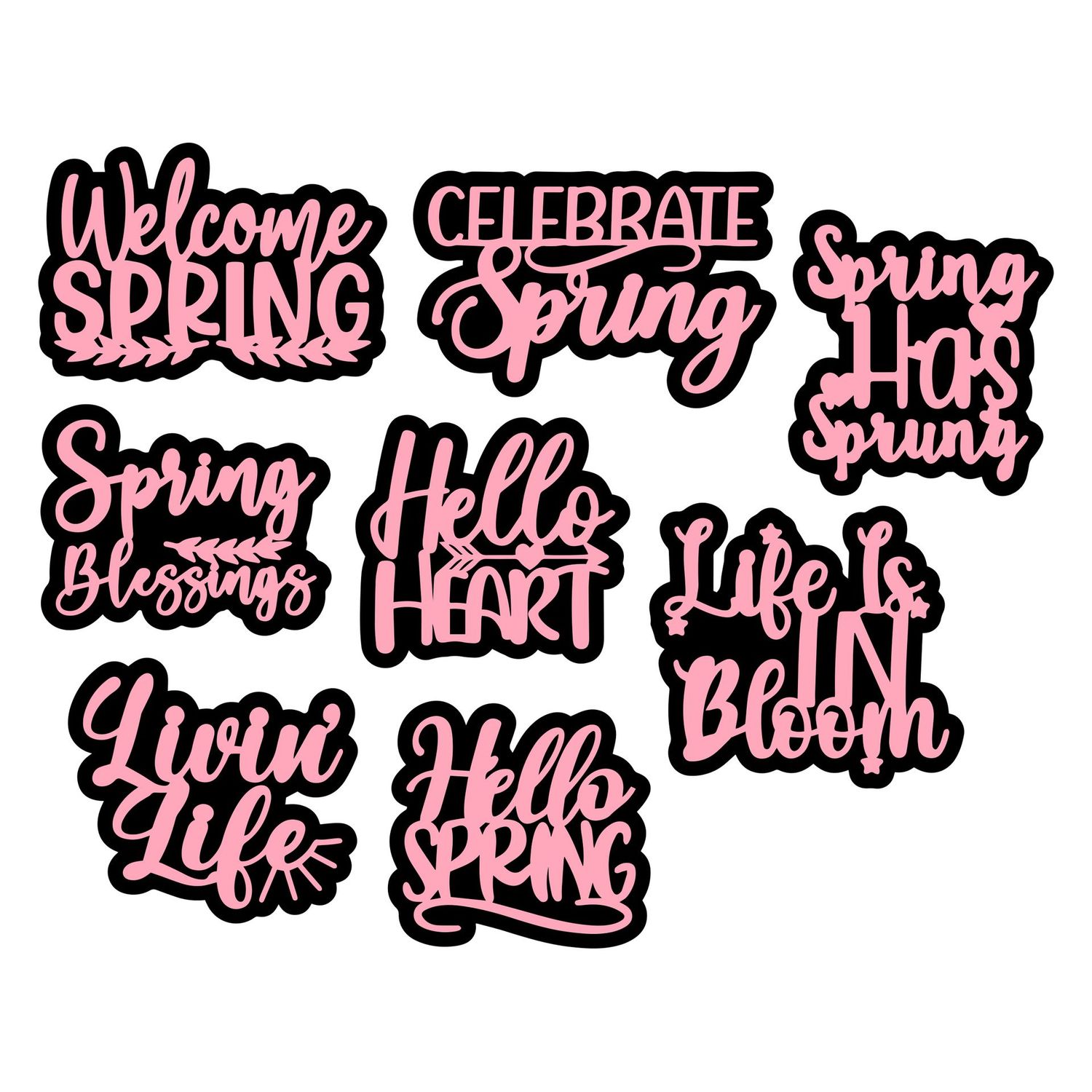 Spring Salutations SVGs Files