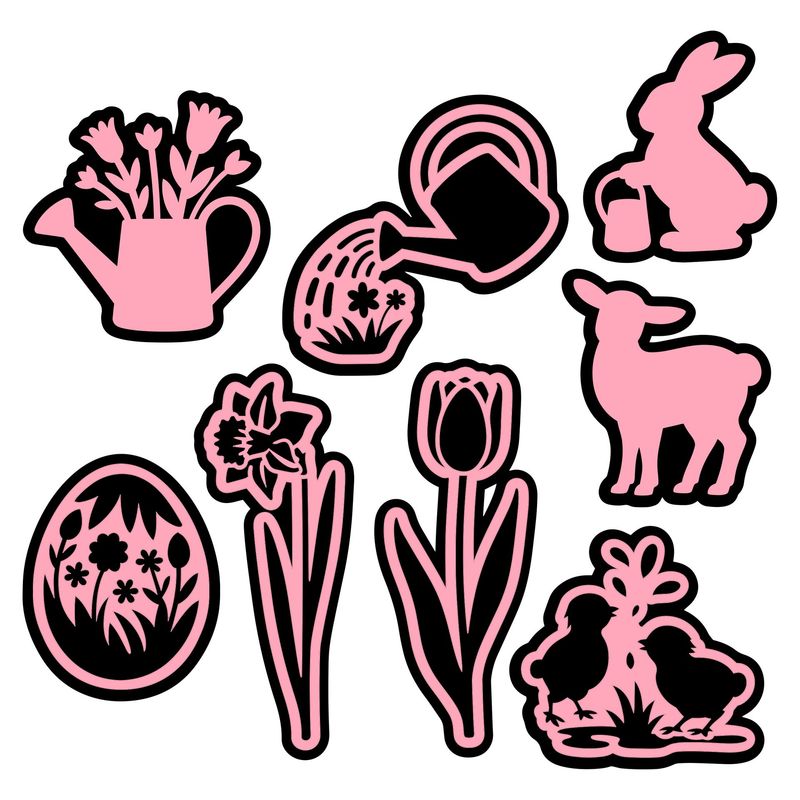 Spring Silhouettes SVGs Files