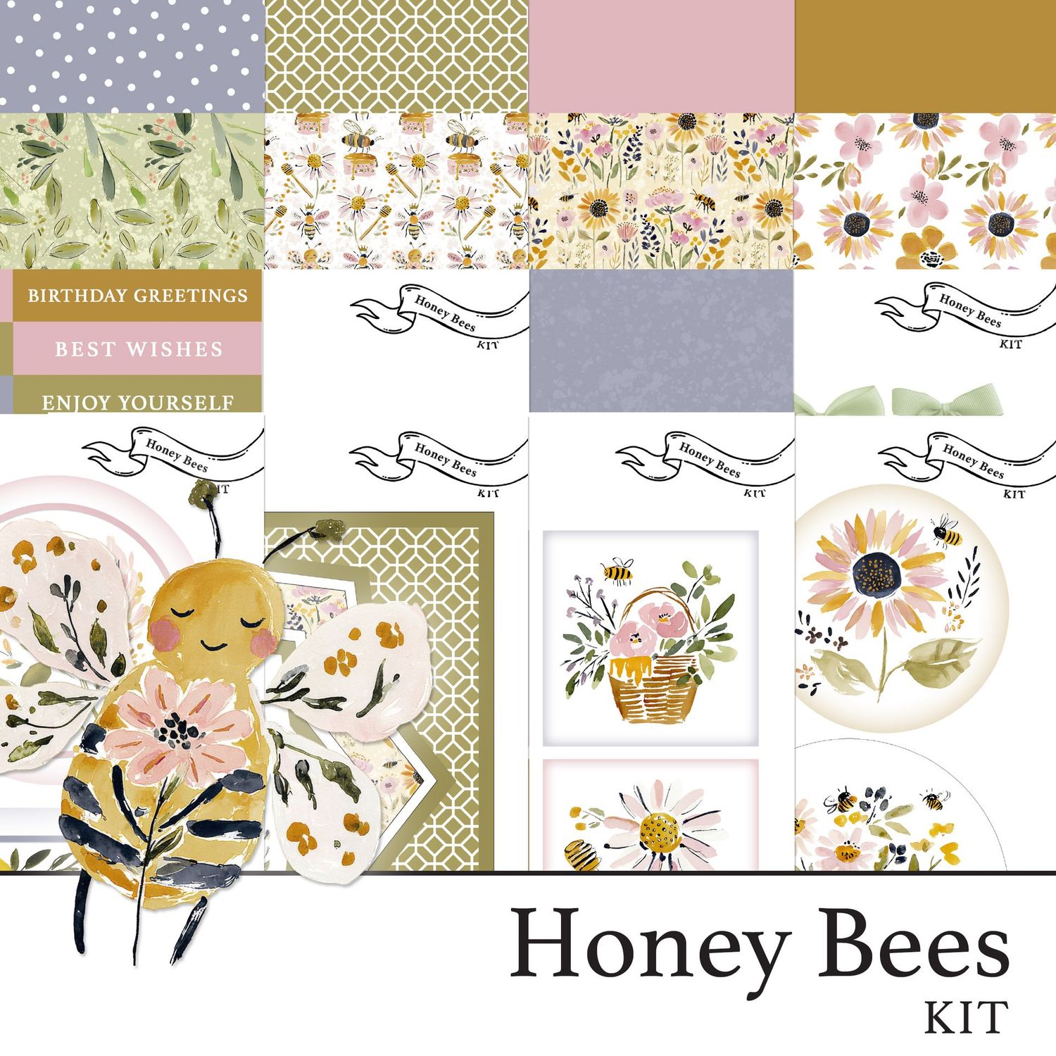NEW STYLE Honey Bees Digital Kit