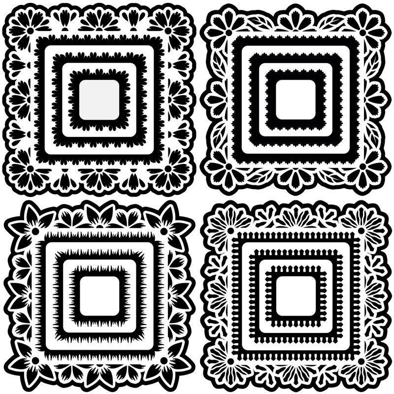 Botanical Doilies SVG Cutting Files Botanical Doilies SVG Cutting Files