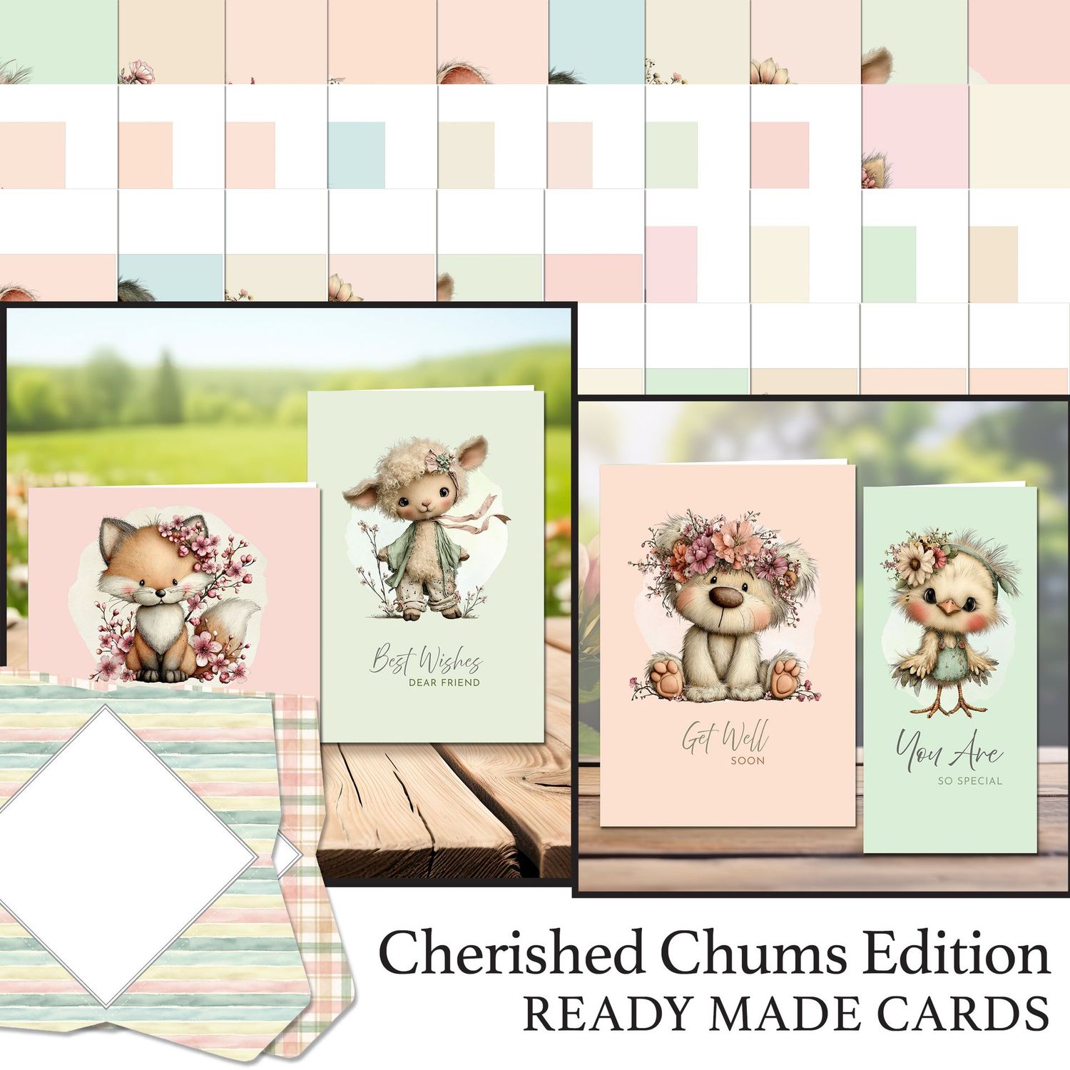Cherished Chums Edition Ready Made Cards Digital Kit