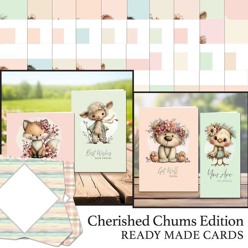 Cherished Chums Edition Ready Made Cards Digital Kit