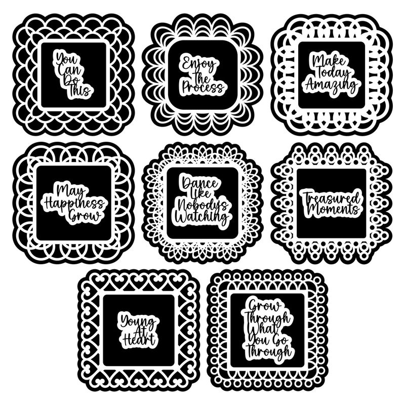 Simply Square Doilies SVG Cutting Files Simply Square Doilies SVG Cutting Files