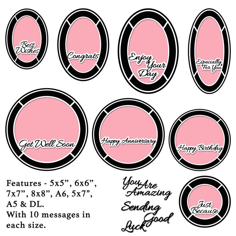 Fantastical Frames Ovals and Circles SVG Cutting Files