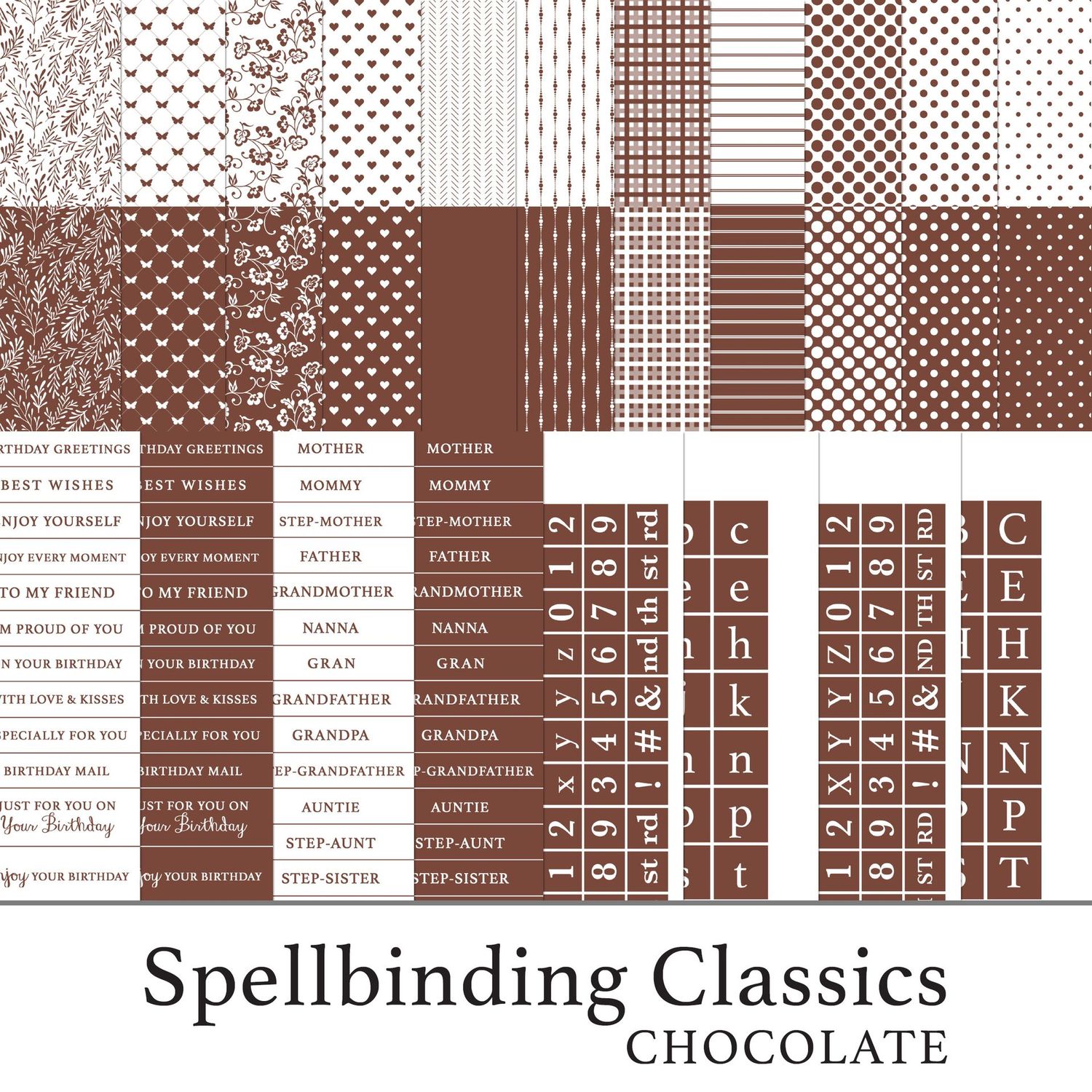 Spellbinding Classics Neapolitan - Chocolate Digital Kit Spellbinding Classics Neapolitan - Chocolate Digital Kit