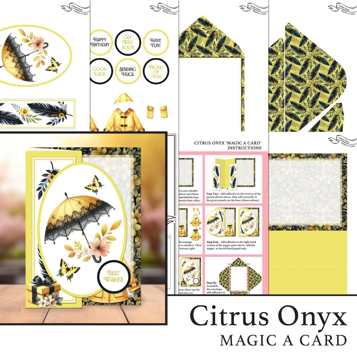 Citrus Onyx 'Magic A Card' Individual Digital Card Kit