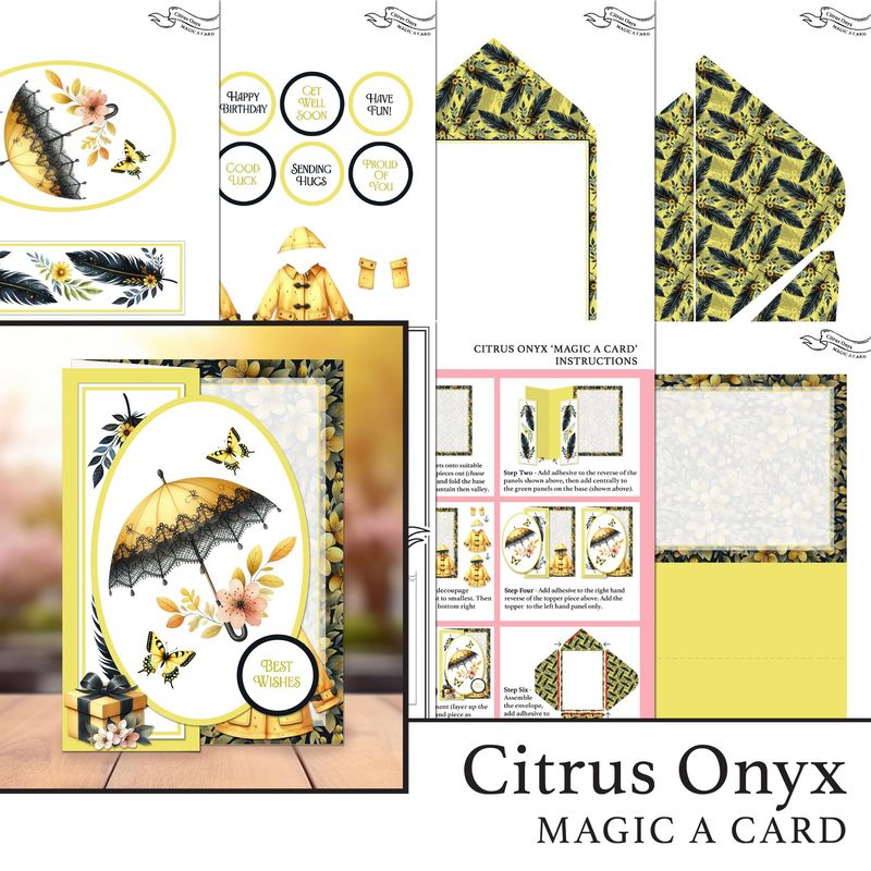 Citrus Onyx 'Magic A Card' Individual Digital Card Kit