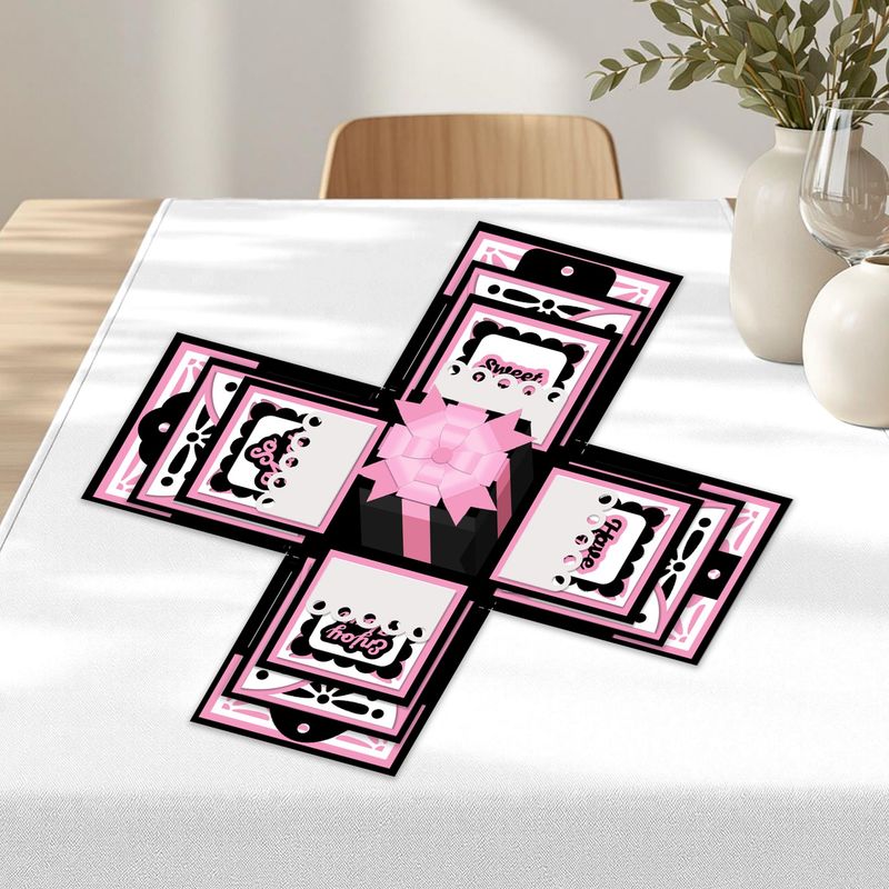 Floral Fun Bursting Box Dimensional Project Digital Kit