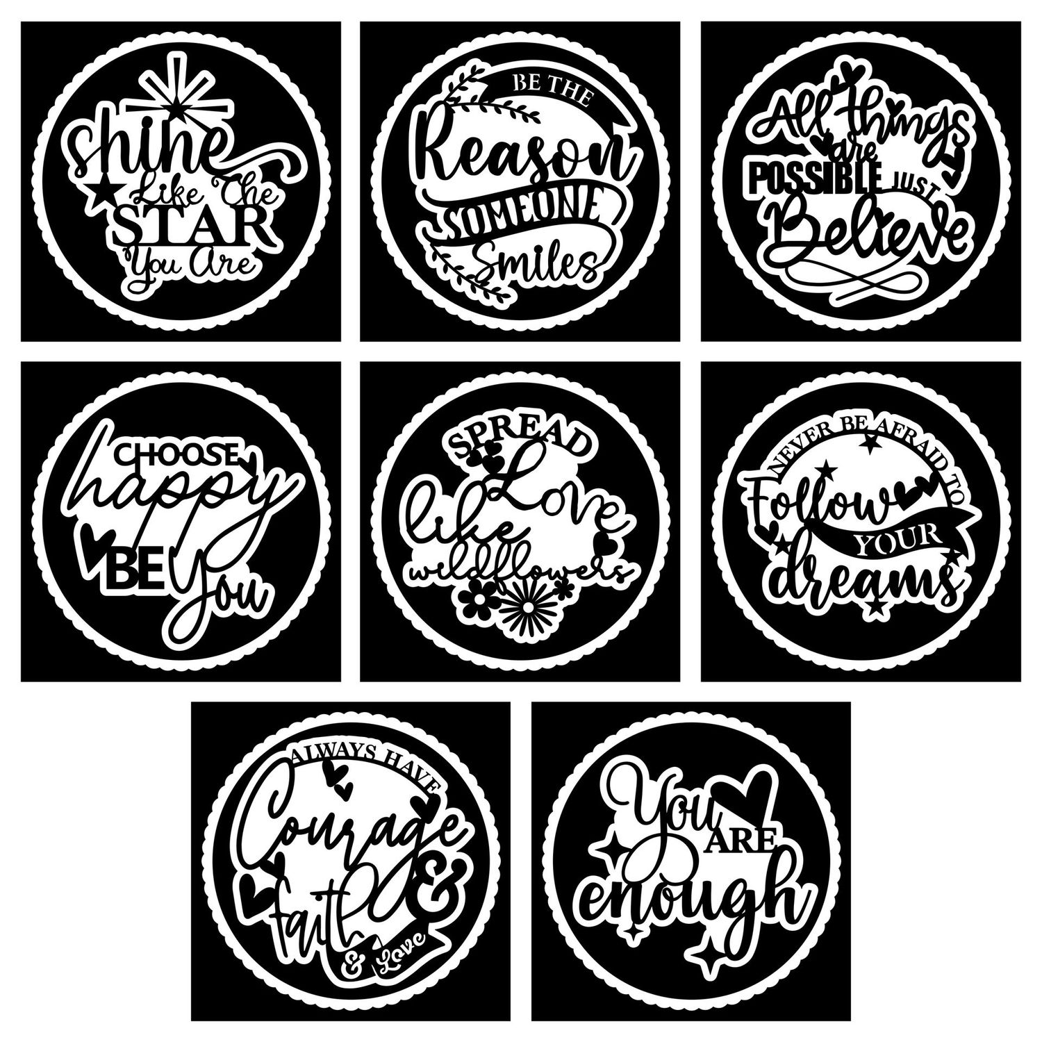 Statement Centrepieces SVG Cutting Files