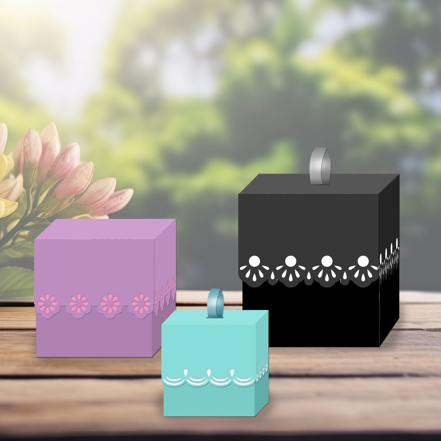 Doily Edged Cards SVG Files