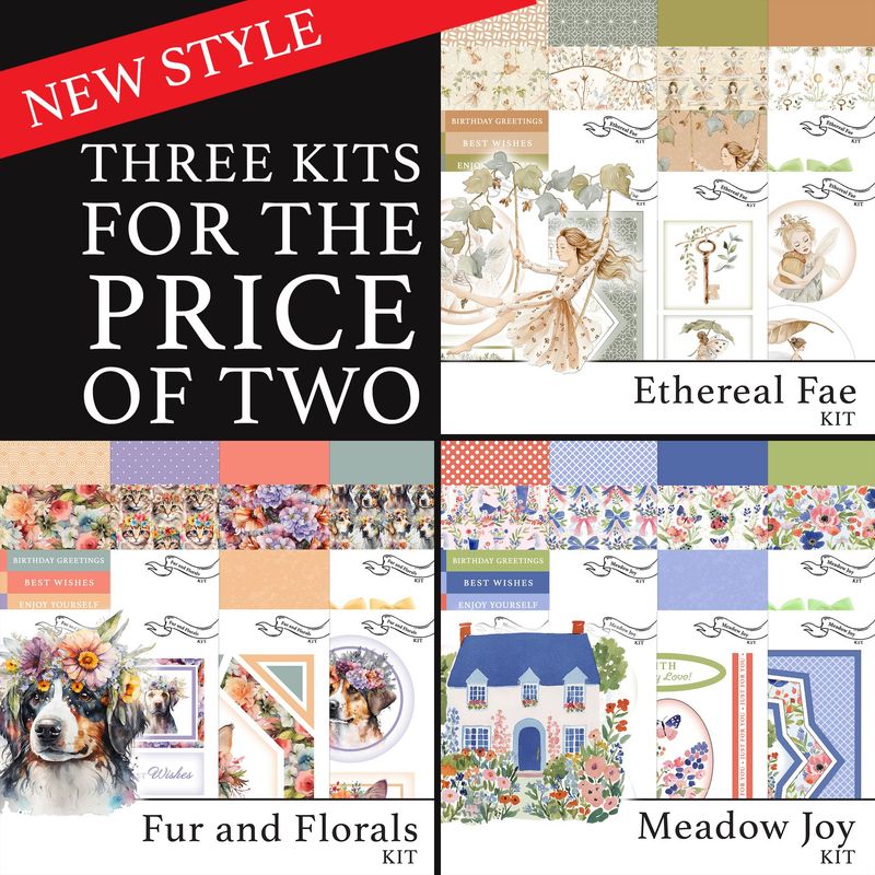 NEW STYLE 3 for 2 - Ethereal Fae Digital Kit, Fur and Florals Digital Kit & Meadow Joy Digital Kit