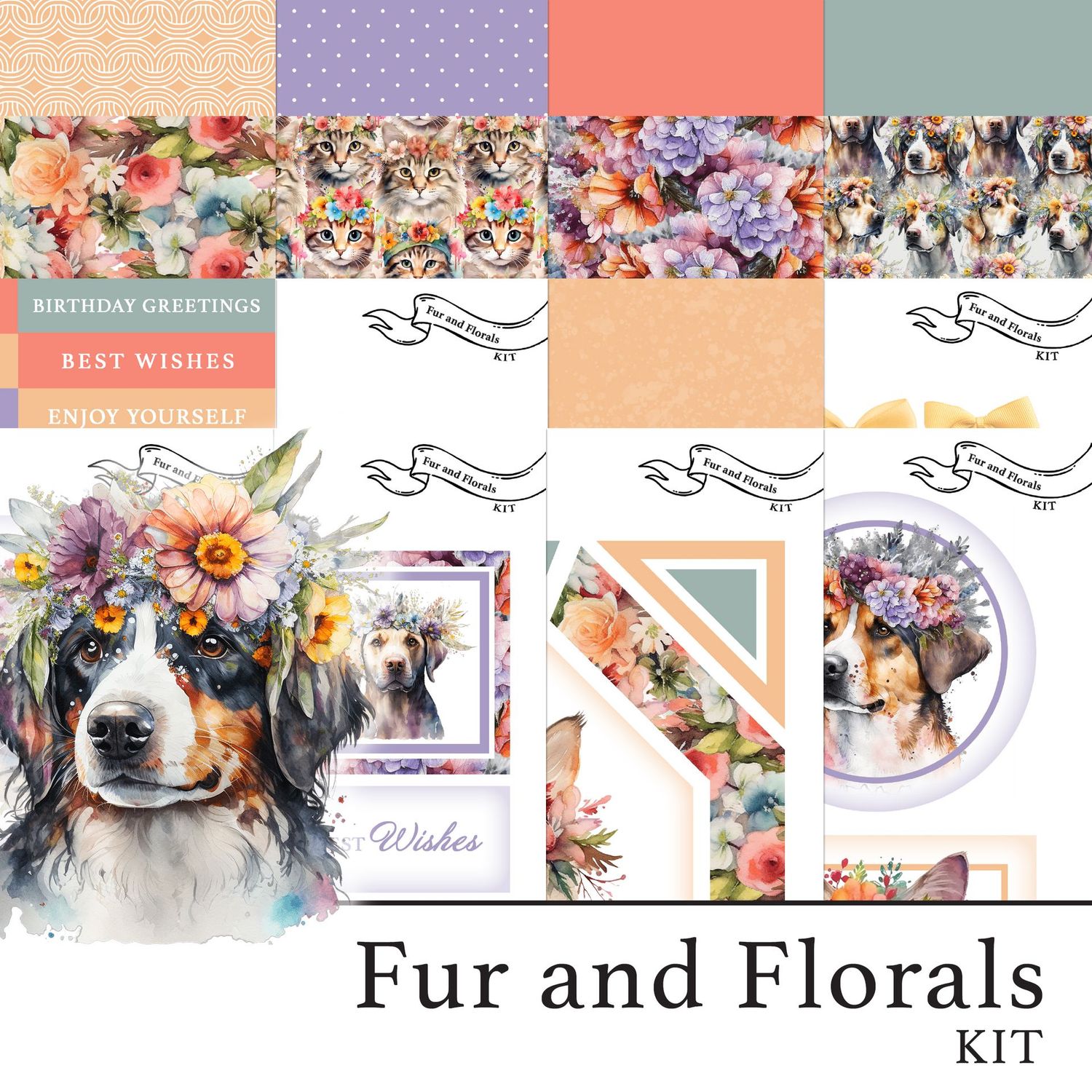NEW STYLE Fur and Florals Digital Kit